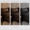 Stoa Paris Super King Size 100% Cotton Bedsheet with 2 Pillow Covers  Size Bronze Cocoa