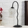 Multicolor Mosaic Glass Zig Zag Curvy Table lamp with Iron Base (EN01)