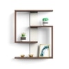 BLUEWUD Easton Engineered Wood Wall Shelf, Display Rack, 3 Shelves (Wenge & White)…