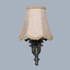 Devansh Gold Antique Wall Mounted Lamp With Beige Jute Shade