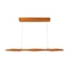 Awry 36 Brown Wooden LED Hanging Lamp