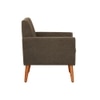Thomas Boucle Fabric Arm Chair in Brown Colour