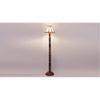 Carey Brown Cotton Shade Floor Lamp