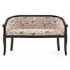 Florence Two Seater Sofa -Finish- Mahogany, Fabric - Calico Floral Retreat