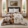 Cream Floral 300 GSM Cotton Double Bed Size Comforter from Threads