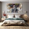 The Castle Decor Women Abstract Wall Painting Wooden Framed Digital Painting 27x48 Inch (Style 4)