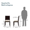 Oribi Solid Wood Dining Chair Set Of 2 In Mahogany Finish