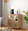 Stellar Multipurpose Storage Cabinet (Medium Size, Oak)