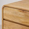Roswell Solid Wood Chest Of 6 Drawers In Natural White Wash Finish