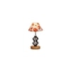 Nina Multicolor cotton Table lamp with Wood & Iron Base
