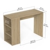 Bluewud Radisso Mini Engineered Wood Studytable In European Oak Finish