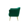 Celeo Solid Wood Accent Chair in Green Colour
