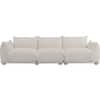 Scandinavian Clio Three Seater Sofa Natural Wood Finish
