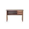Yuko Study Table with Two Drawers in Columbia Walnut Finish