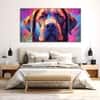 The Castle Decor Dogs Art Wall Painting Wooden Framed Digital Painting 27x48 Inch (Style 1)