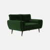 Faro Velvet 2 Seater Sofa in Green Colour