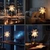 Gold Halo Flower Lamp for Gift Purpose