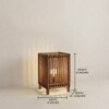 Renard Beige Jute Floor Lamp with Beige Jute Base