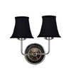 Devansh Dual Steel Metal Wallmounted Lamp With Cotton Steel Metal Shade