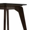 Galaxy Stone Side Table in American Walnut Finish