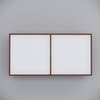 4 Doors Modular Wall Mounted Kitchen Cabinet With Adjustable Shelf In Aisan Walnut Finish
