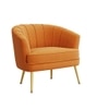 Carl Accent Chair in Orange Colour