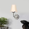 Devansh Steel Cotton Wall Mounted Lamp With Cotton Off White Shade