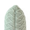 Crest Desert Sage Cotton Knitted Cushion Cover 12X20 Inches