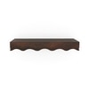 Ruki Solid Wood Wall Shelf Small Size in Toasted Walnut Finish