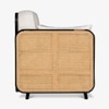 Andaman Havelock Solid Wood Arm Chair in White Colour
