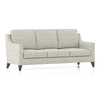 Abbey 3 Seater Fabric Sofa In Monochrome Paisley Colour
