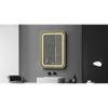 Aluminium LED Rectangular Decorative wall mirror by elegant arts and frames (Mirror size 600X900 mm)