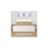 Prajna Engineered Wood Queen Size Bed In White Finish