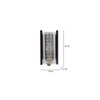 Burdette Brown Glass Wall Light