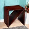 Noah Sheesham Wood Contemporary Tea Table End Table In Honey Finish