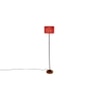 Estelle Maroon Cotton Shade Floor Lamp