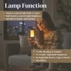 Iconic Pillar Table Lamp in Black Base And Clear Glass Shade