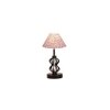 Palmer Multicolor cotton Table lamp with Iron Base