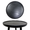 Metalsmith Solid Wood Side Table in Black Finish
