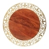 Timber's Solid Wood Side Table in Walnut Brown Finish