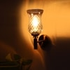 Devansh Metal Electric Wall Light in Gold Colour with Lavender Shade Count of 1 Light