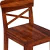 Zewar Sheesham Wood Bar Chair in Honey Oak Finish
