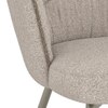 Aero Solid Wood 6 Seater Dining Table With 6  Calix Dining Chairs (Finish : Danish Walnut, Chair Colour : Beige)