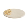 Multi-Utility Marble Platter with Gold Leaf Embedding