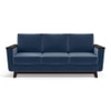 Corby Premium 3 Seater Fabric Sofa in Lapis Blue Colour