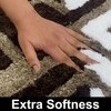 Luxe Home Bath Mat Macau Diamond (40x60 cm, Chocolate) (Pack of 1)