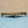 Ireka Homes Kaarigari Acacia Wood Trivet with Metal Legs (8x2 in)