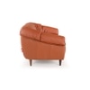 Zenith 3 Seater Leather Sole in Warm Brown Colour