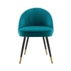 Momence Metal Accent Chair in Blue Colour