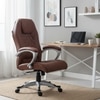 Classic High Back Executive Revolving Chair In Tan